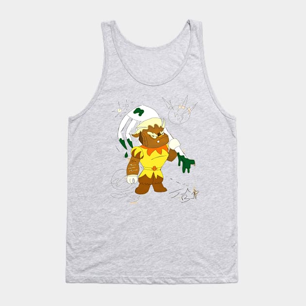 Marshall the Troll: Space Magic Express Tank Top by madtownstudio3000